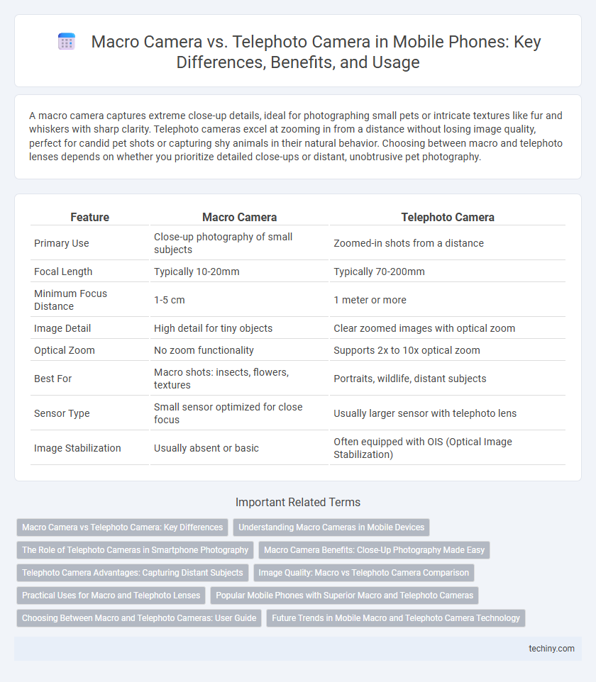 Macro Camera vs. Telephoto Camera in Mobile Phones: Key Differences, Benefits, and Usage