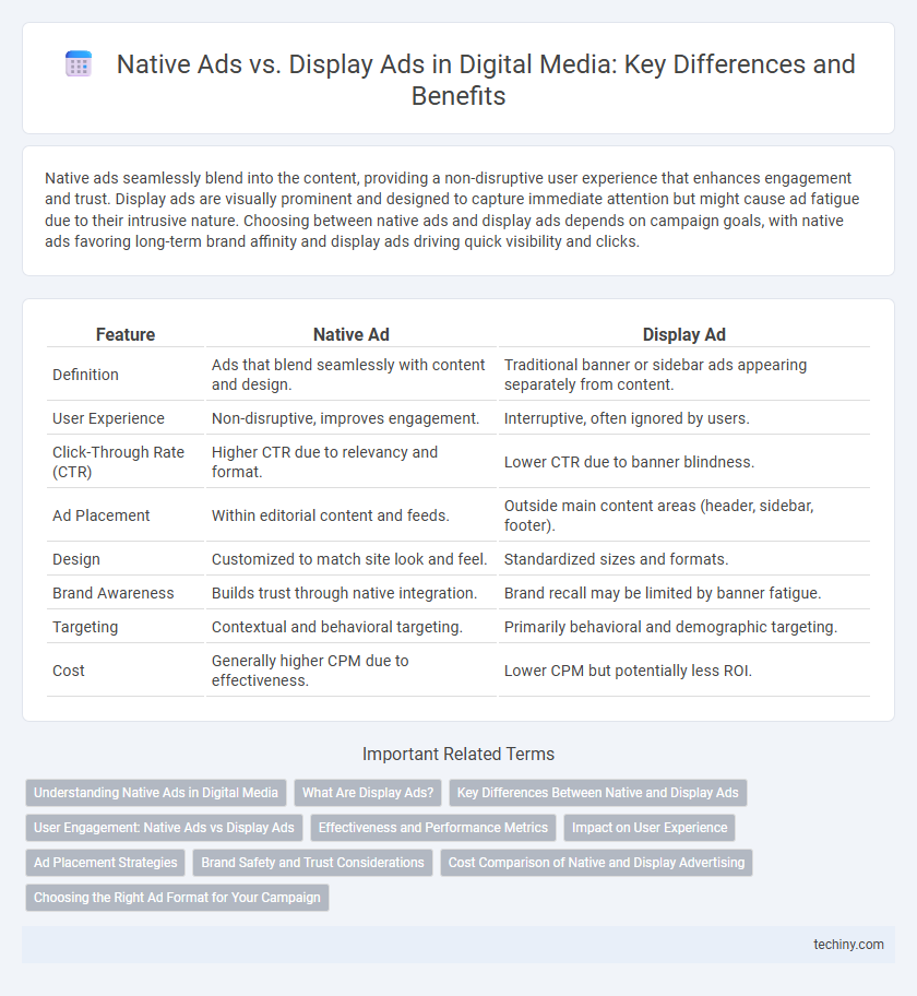 Native Ads vs. Display Ads in Digital Media: Key Differences and Benefits