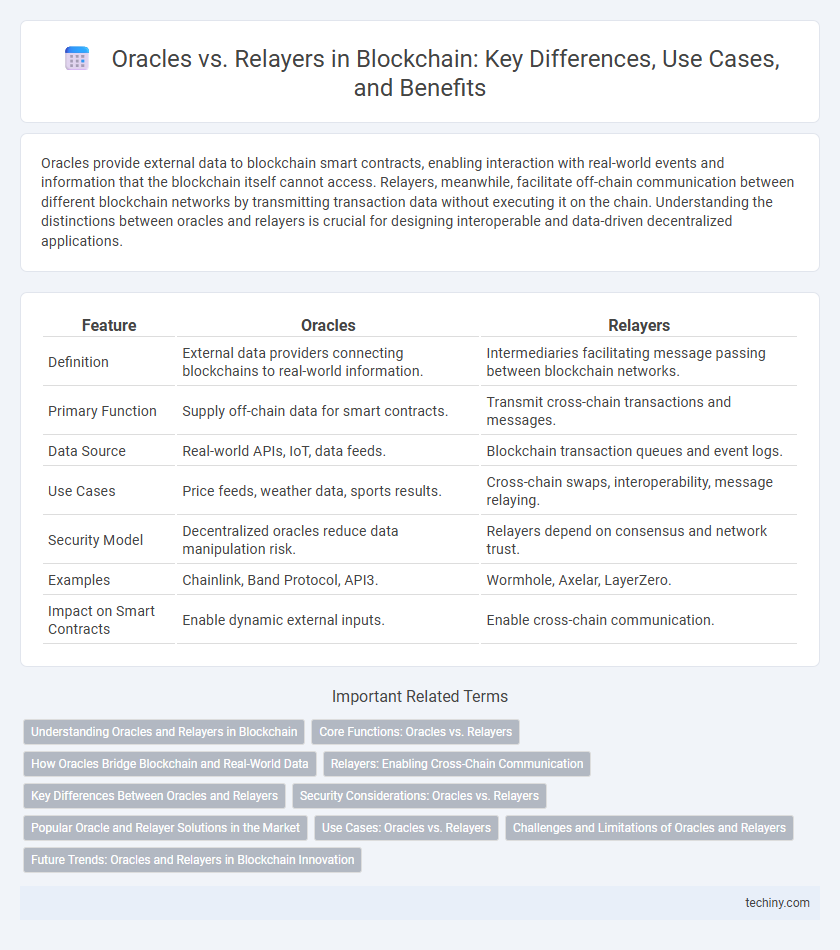 Oracles vs. Relayers in Blockchain: Key Differences, Use Cases, and Benefits