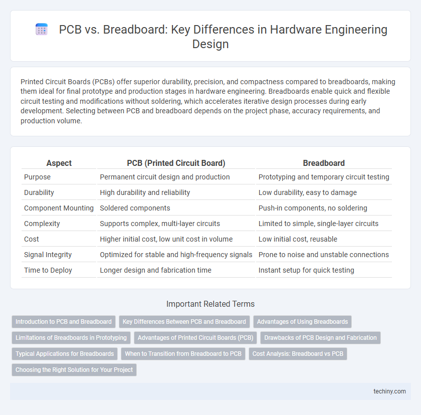 PCB vs. Breadboard: Key Differences in Hardware Engineering Design