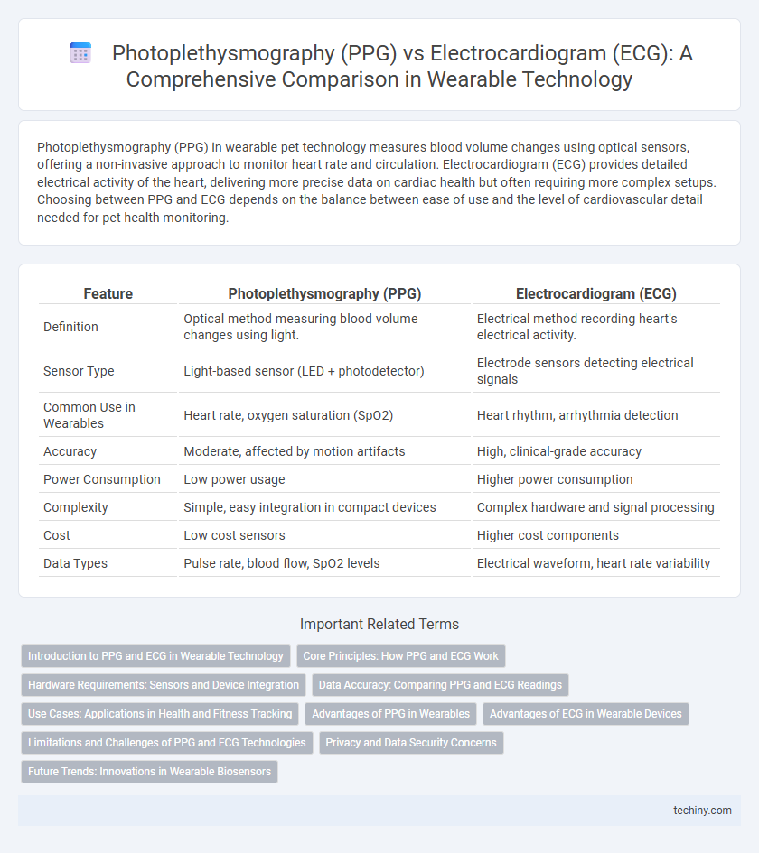 Photoplethysmography (PPG) vs Electrocardiogram (ECG): A Comprehensive Comparison in Wearable Technology