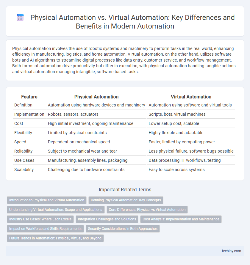 Physical Automation vs. Virtual Automation: Key Differences and Benefits in Modern Automation