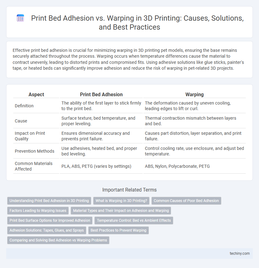Print Bed Adhesion vs. Warping in 3D Printing: Causes, Solutions, and Best Practices