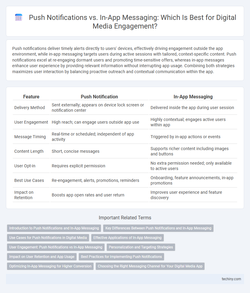 Push Notifications vs. In-App Messaging: Which Is Best for Digital Media Engagement?