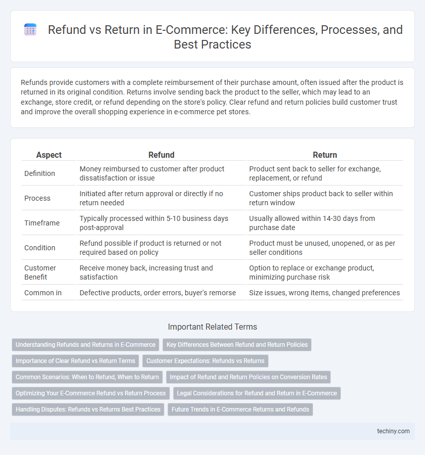 Refund vs Return in E-Commerce: Key Differences, Processes, and Best Practices