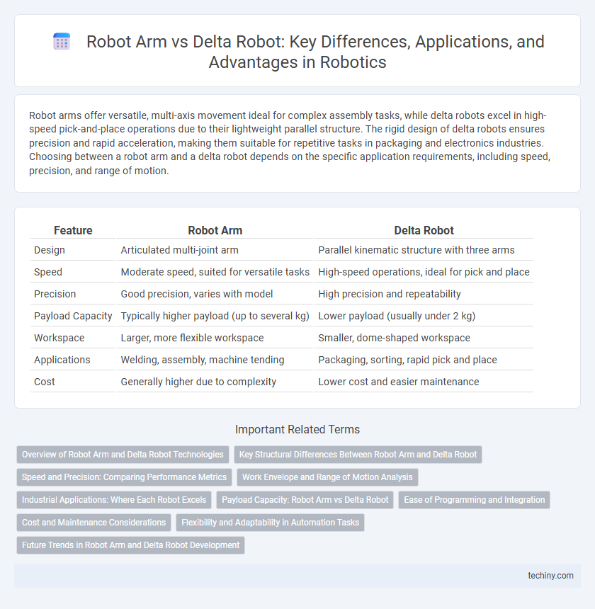 Robot Arm vs Delta Robot: Key Differences, Applications, and Advantages in Robotics