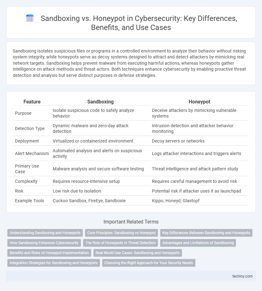 Sandboxing vs. Honeypot in Cybersecurity: Key Differences, Benefits, and Use Cases