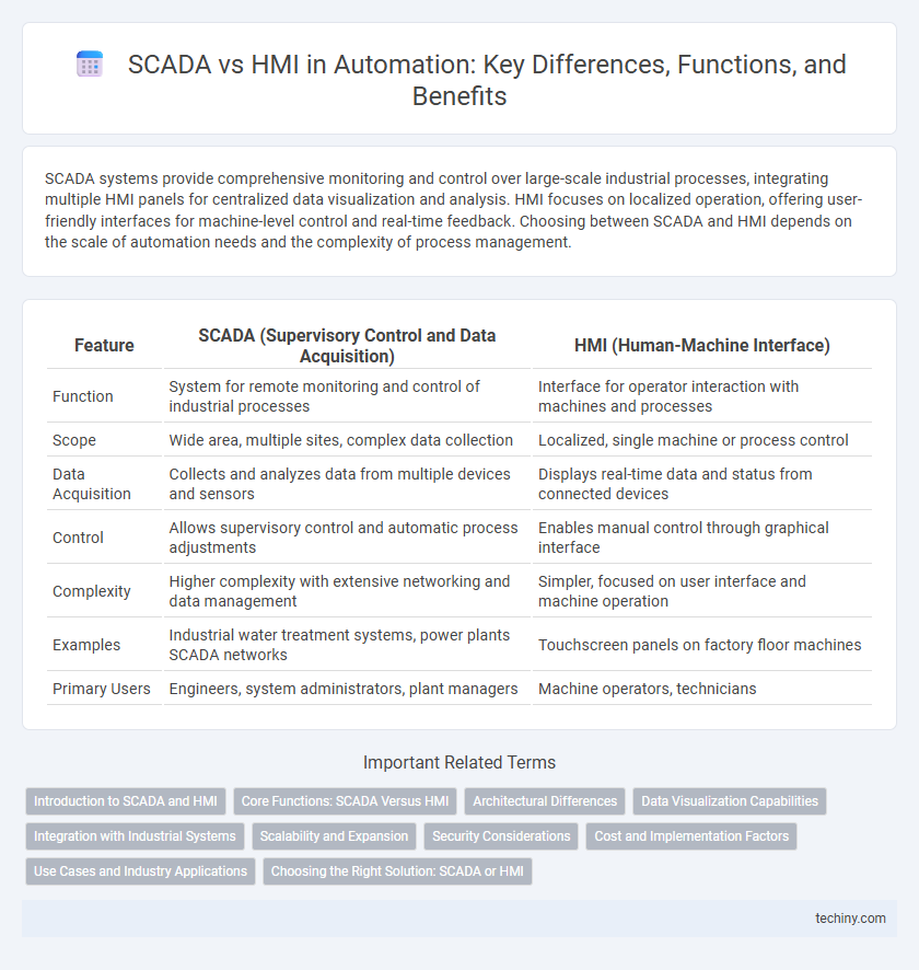 SCADA vs HMI in Automation: Key Differences, Functions, and Benefits