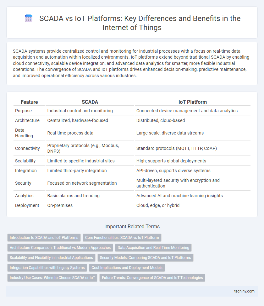 SCADA vs IoT Platforms: Key Differences and Benefits in the Internet of Things