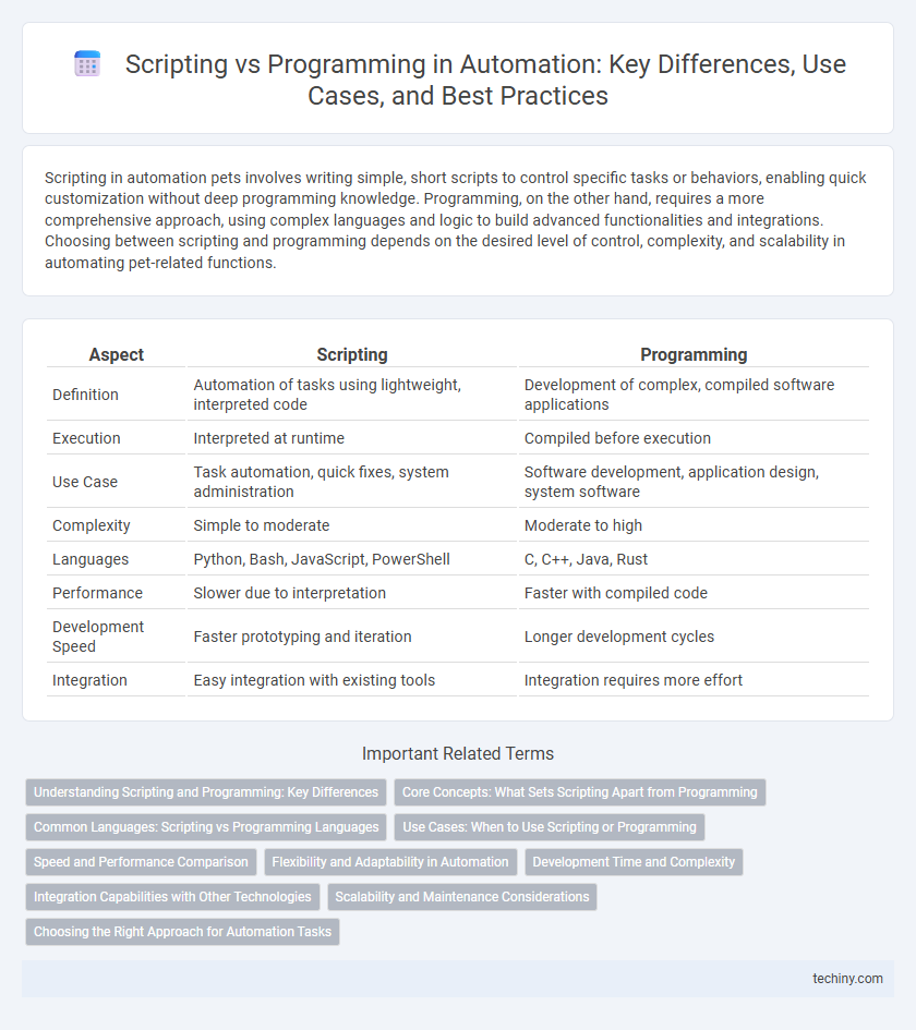 Scripting vs Programming in Automation: Key Differences, Use Cases, and Best Practices
