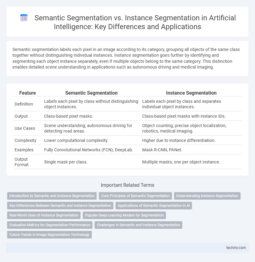 Semantic Segmentation vs. Instance Segmentation in Artificial Intelligence: Key Differences and Applications