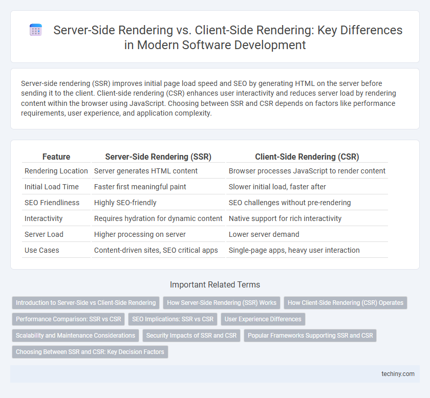 Server-Side Rendering vs. Client-Side Rendering: Key Differences in Modern Software Development