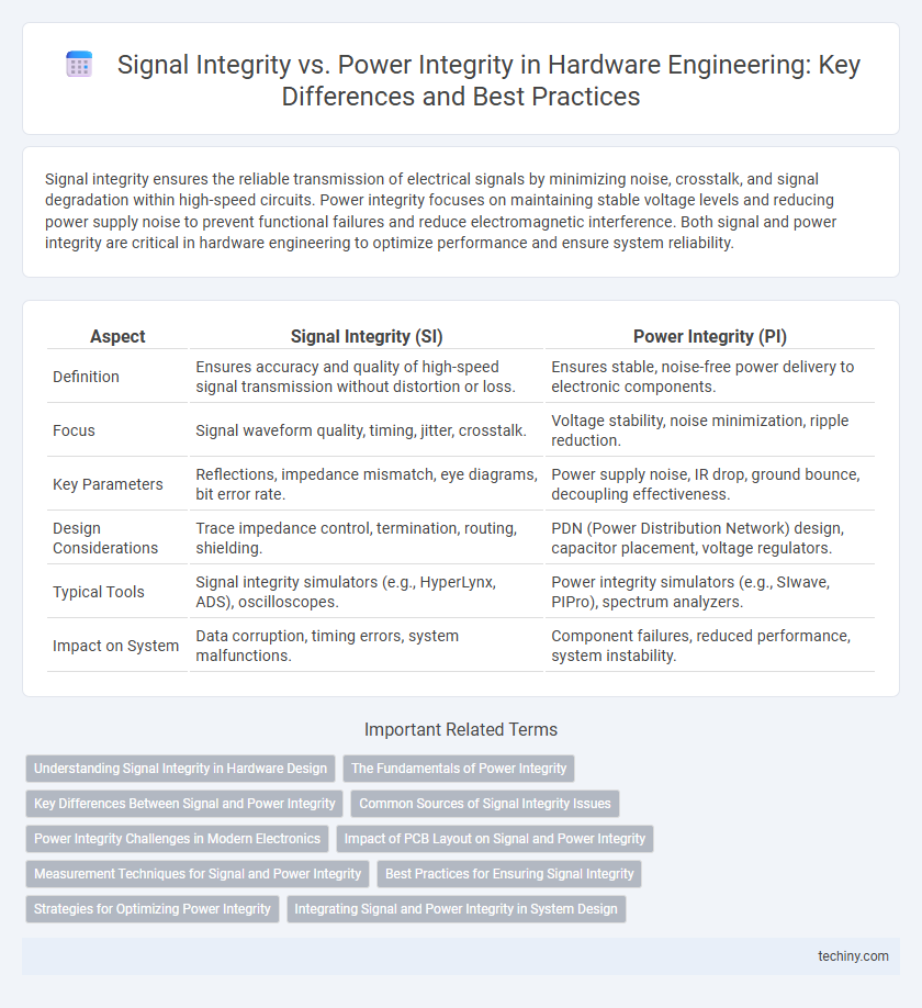 Signal Integrity vs. Power Integrity in Hardware Engineering: Key Differences and Best Practices