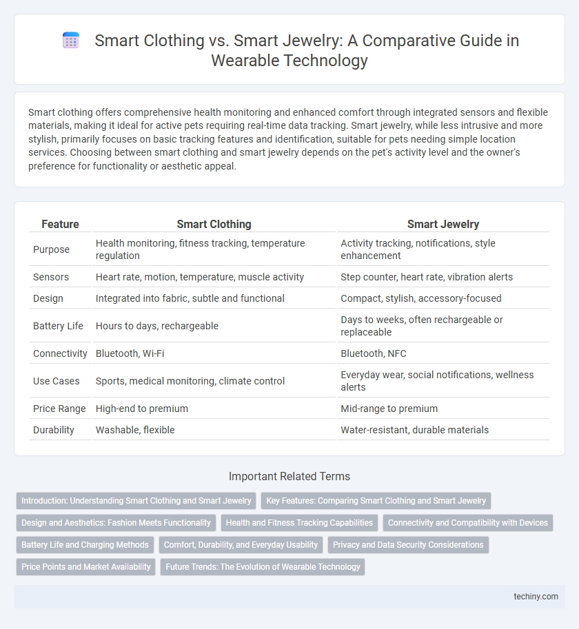 Smart Clothing vs. Smart Jewelry: A Comparative Guide in Wearable Technology