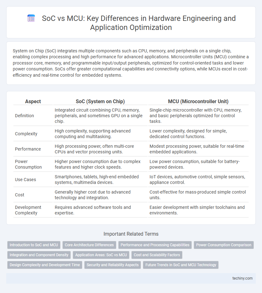 SoC vs MCU: Key Differences in Hardware Engineering and Application Optimization