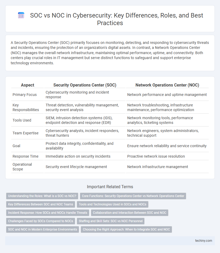 SOC vs NOC in Cybersecurity: Key Differences, Roles, and Best Practices