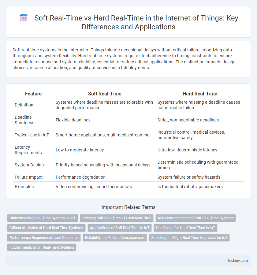 Soft Real-Time vs Hard Real-Time in the Internet of Things: Key Differences and Applications
