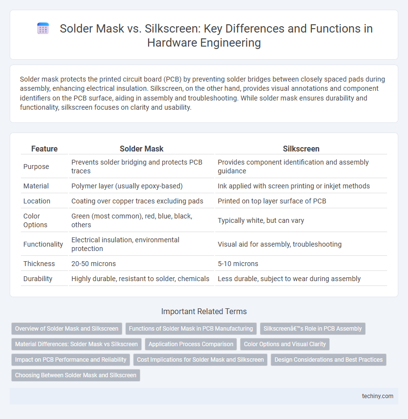 Solder Mask vs. Silkscreen: Key Differences and Functions in Hardware Engineering