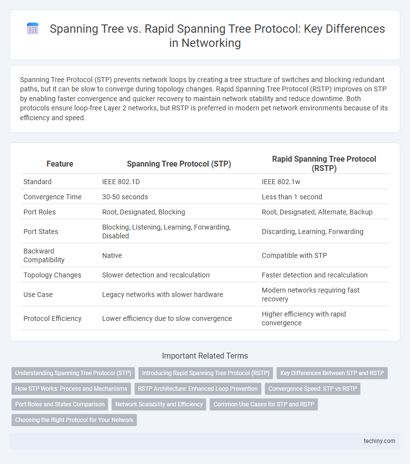 Spanning Tree vs. Rapid Spanning Tree Protocol: Key Differences in Networking