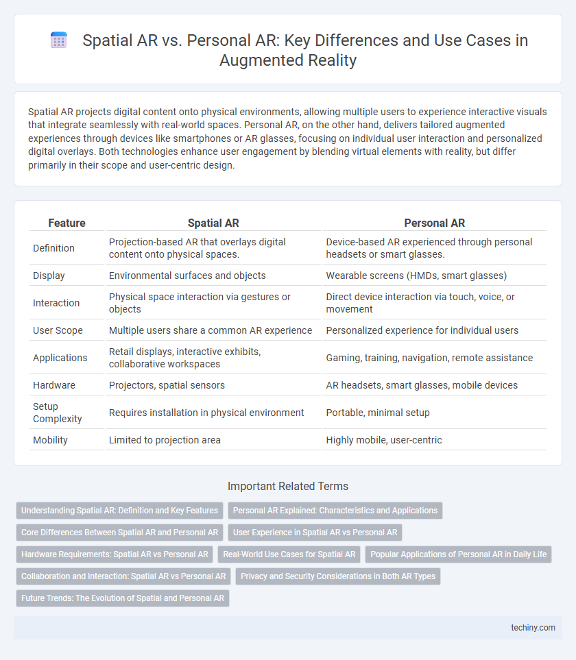 Spatial AR vs. Personal AR: Key Differences and Use Cases in Augmented Reality