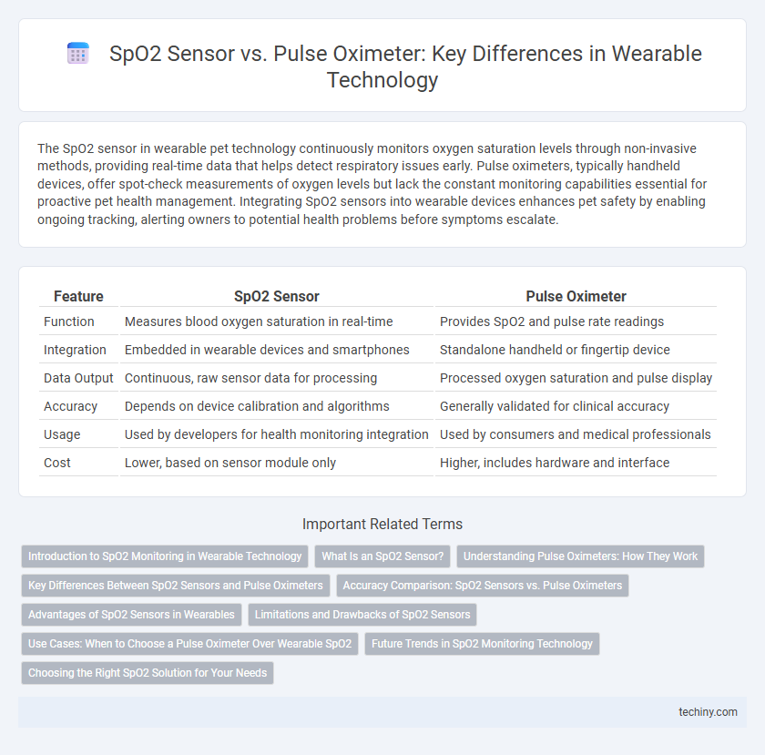SpO2 Sensor vs. Pulse Oximeter: Key Differences in Wearable Technology