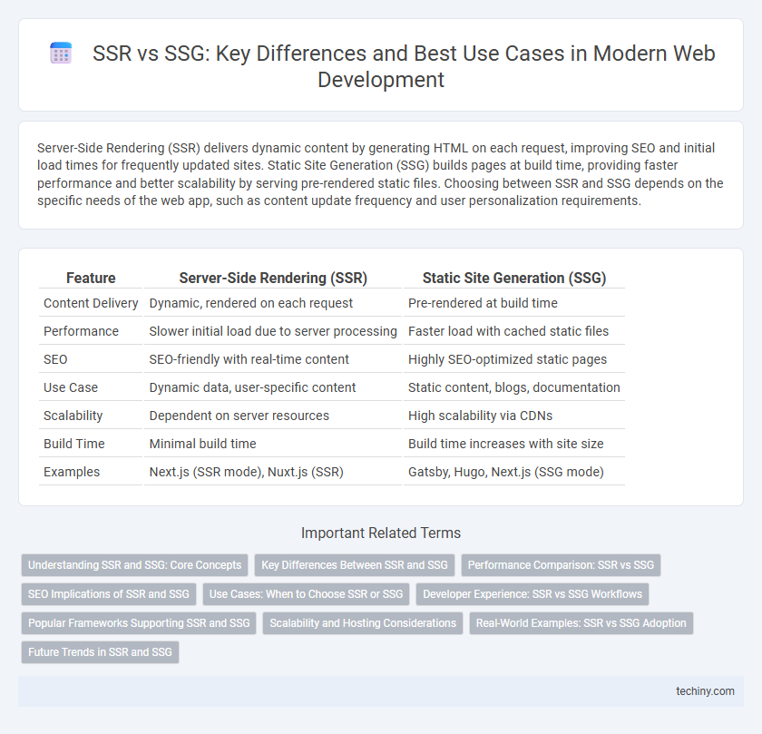 SSR vs SSG: Key Differences and Best Use Cases in Modern Web Development
