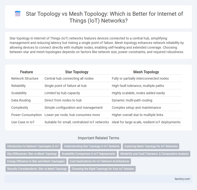 Star Topology vs Mesh Topology: Which is Better for Internet of Things (IoT) Networks?