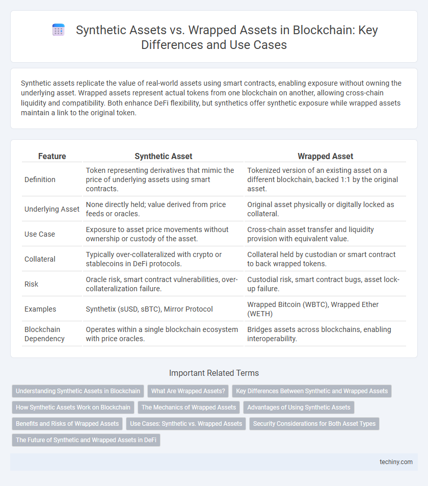 Synthetic Assets vs. Wrapped Assets in Blockchain: Key Differences and Use Cases