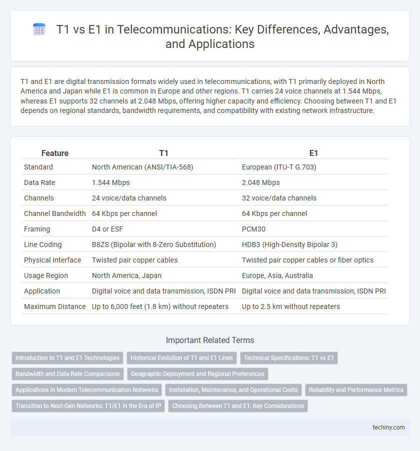 T1 vs E1 in Telecommunications: Key Differences, Advantages, and Applications