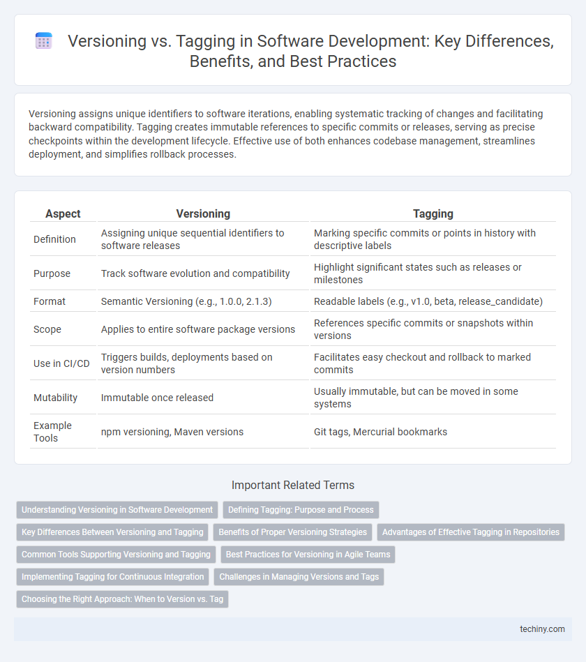 Versioning vs. Tagging in Software Development: Key Differences, Benefits, and Best Practices