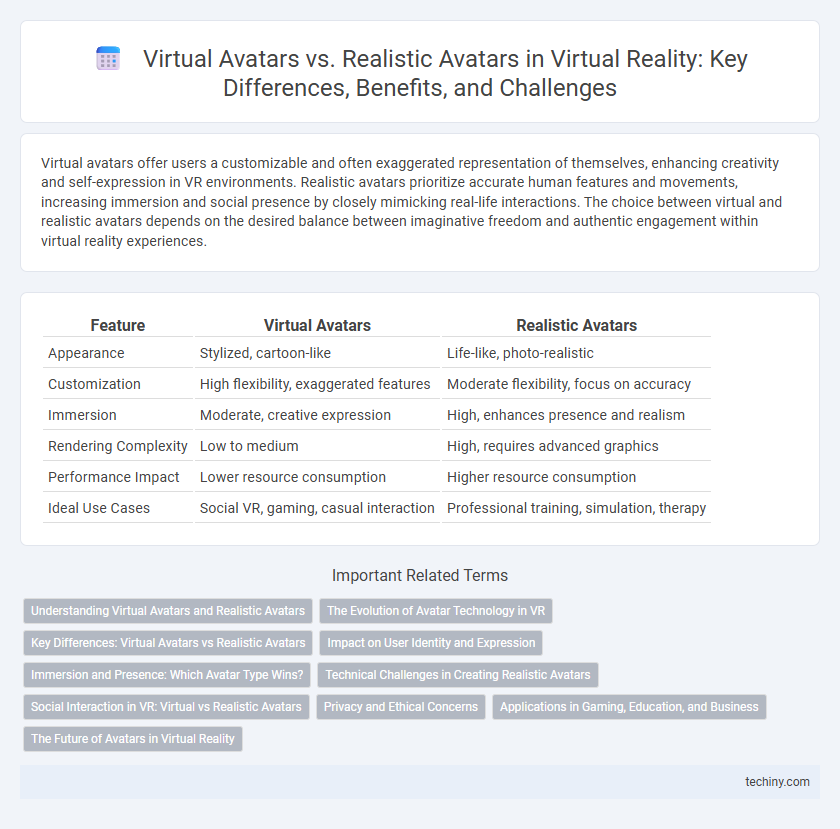 Virtual Avatars vs. Realistic Avatars in Virtual Reality: Key Differences, Benefits, and Challenges