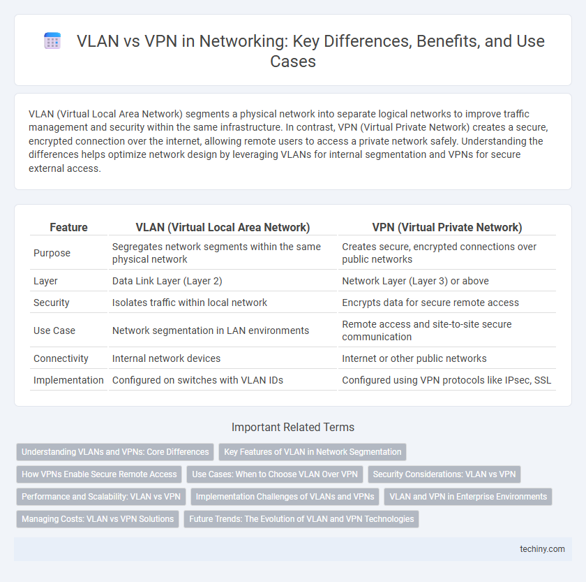 VLAN vs VPN in Networking: Key Differences, Benefits, and Use Cases