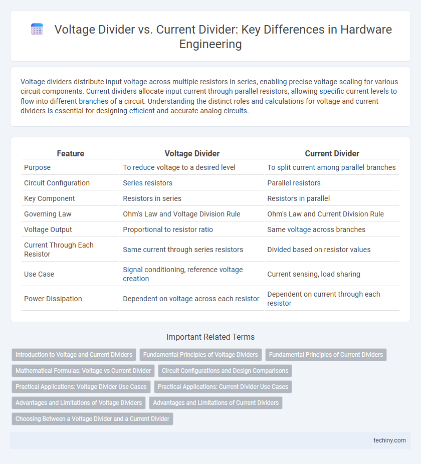 Voltage Divider vs. Current Divider: Key Differences in Hardware Engineering