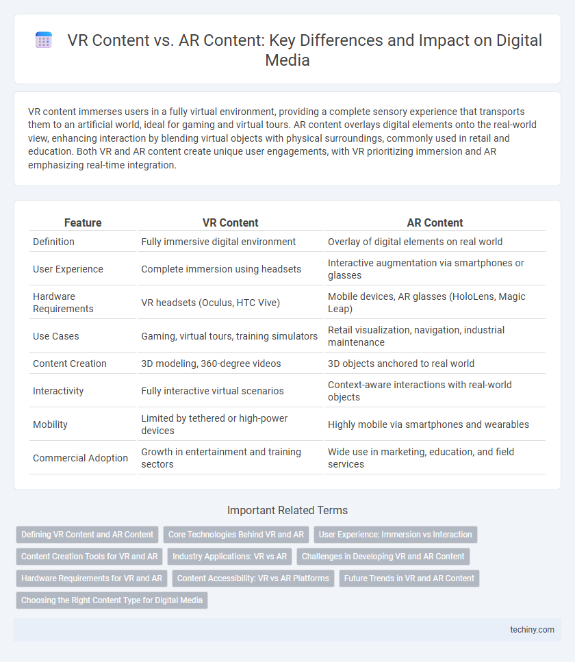 VR Content vs. AR Content: Key Differences and Impact on Digital Media