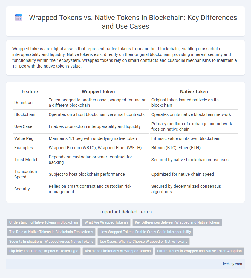 Wrapped Tokens vs. Native Tokens in Blockchain: Key Differences and Use Cases