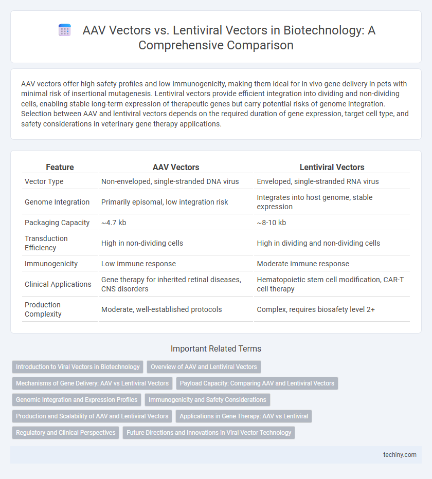 AAV Vectors vs. Lentiviral Vectors in Biotechnology: A Comprehensive Comparison