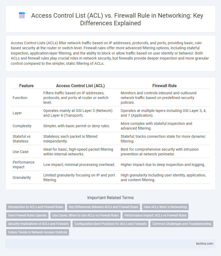 Access Control List (ACL) vs. Firewall Rule in Networking: Key Differences Explained