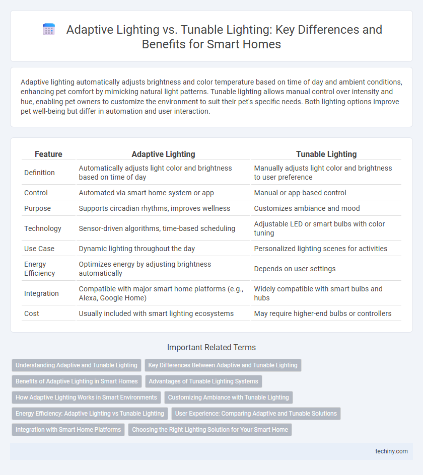 Adaptive Lighting vs. Tunable Lighting: Key Differences and Benefits for Smart Homes