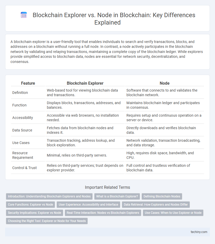 Blockchain Explorer vs. Node in Blockchain: Key Differences Explained
