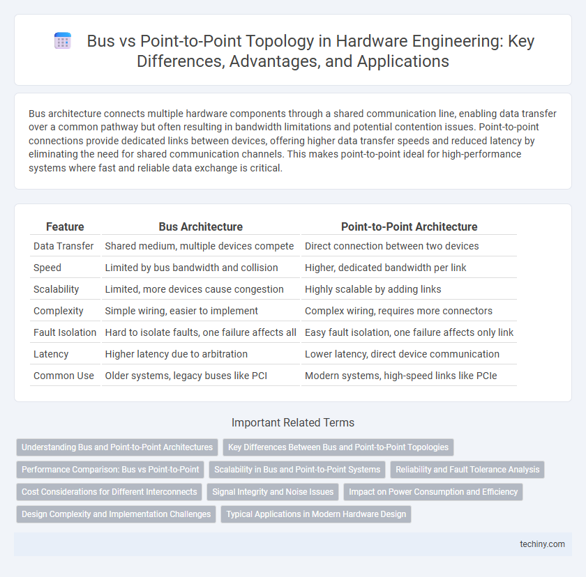 Bus vs Point-to-Point Topology in Hardware Engineering: Key Differences, Advantages, and Applications