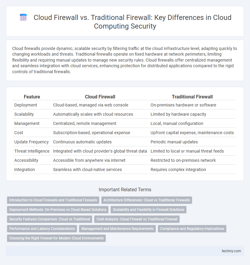 Cloud Firewall vs. Traditional Firewall: Key Differences in Cloud Computing Security