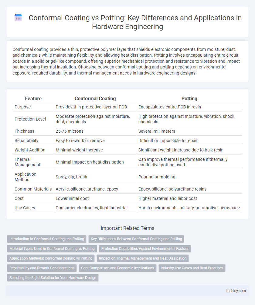 Conformal Coating vs Potting: Key Differences and Applications in Hardware Engineering