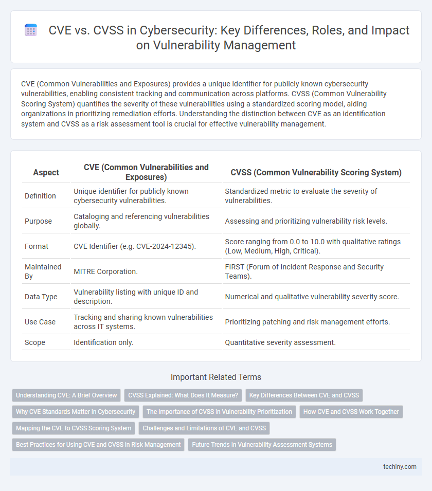 CVE vs. CVSS in Cybersecurity: Key Differences, Roles, and Impact on Vulnerability Management
