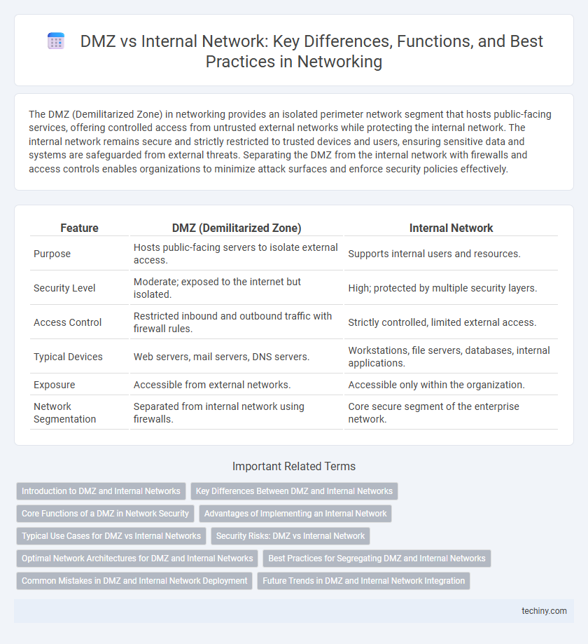 DMZ vs Internal Network: Key Differences, Functions, and Best Practices in Networking