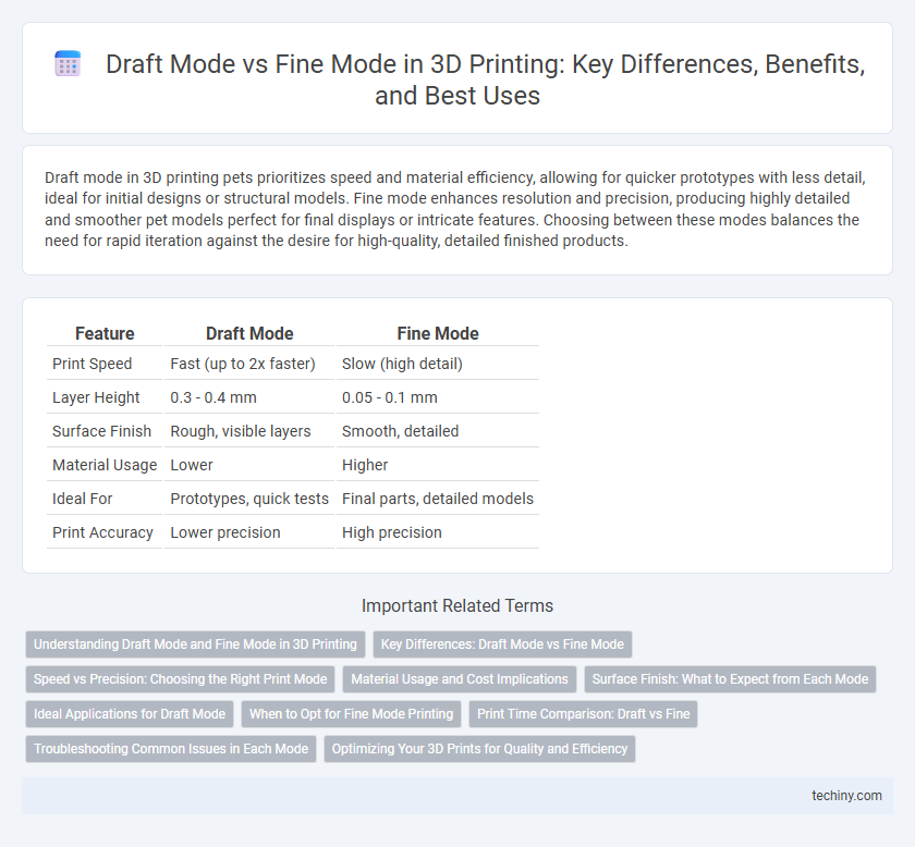 Draft Mode vs Fine Mode in 3D Printing: Key Differences, Benefits, and Best Uses