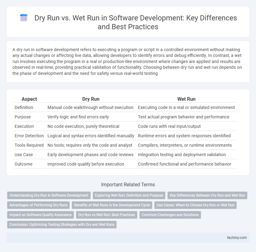 Dry Run vs. Wet Run in Software Development: Key Differences and Best Practices