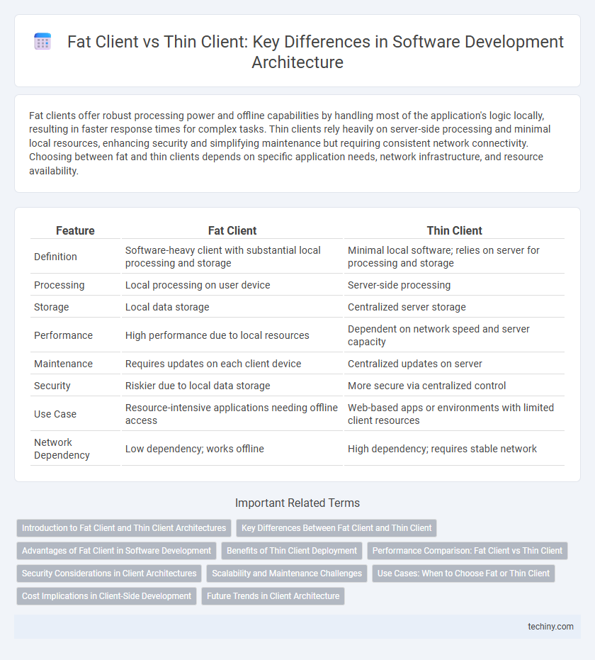 Fat Client vs Thin Client: Key Differences in Software Development Architecture