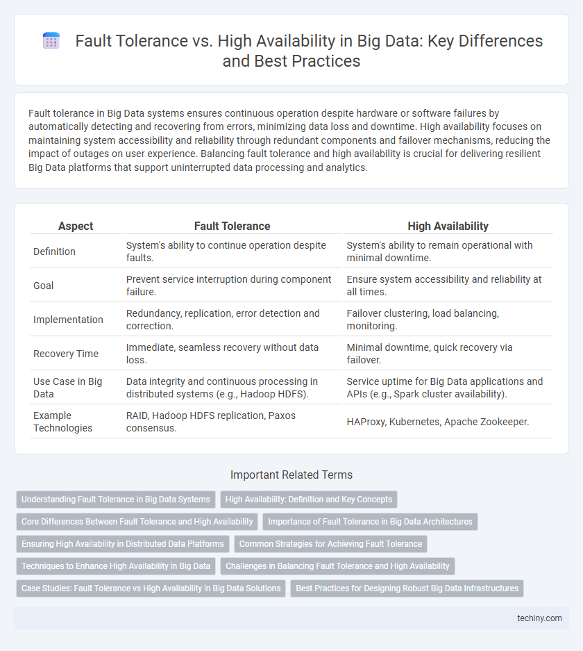 Fault Tolerance vs. High Availability in Big Data: Key Differences and Best Practices