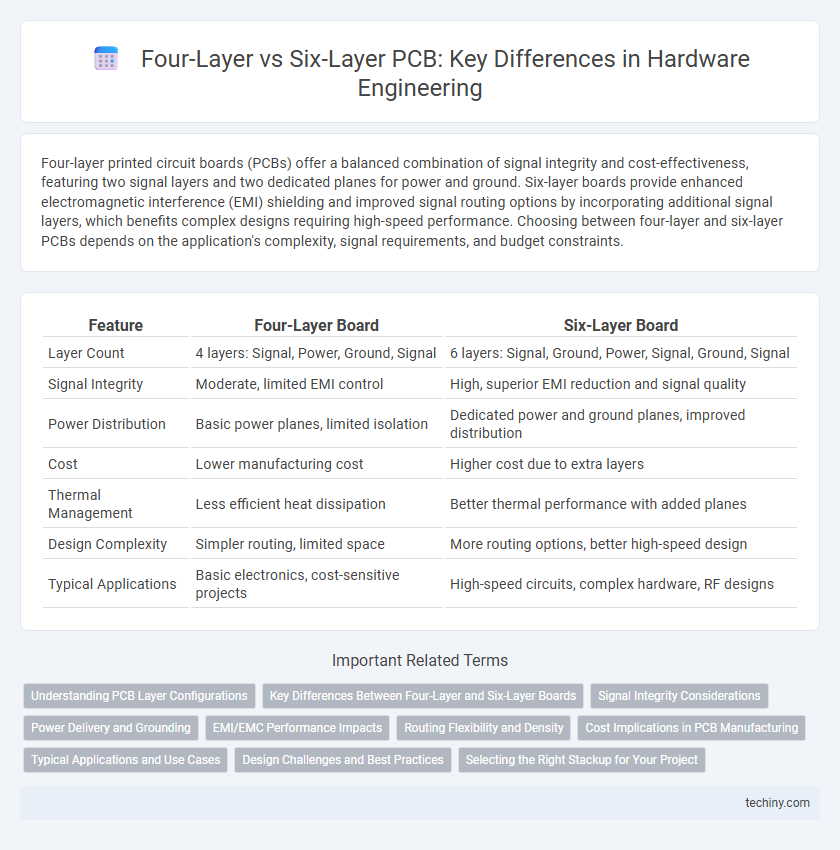 Four-Layer vs Six-Layer PCB: Key Differences in Hardware Engineering