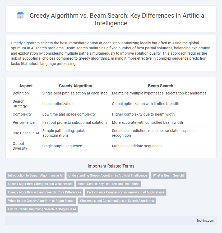 Greedy Algorithm vs. Beam Search: Key Differences in Artificial Intelligence